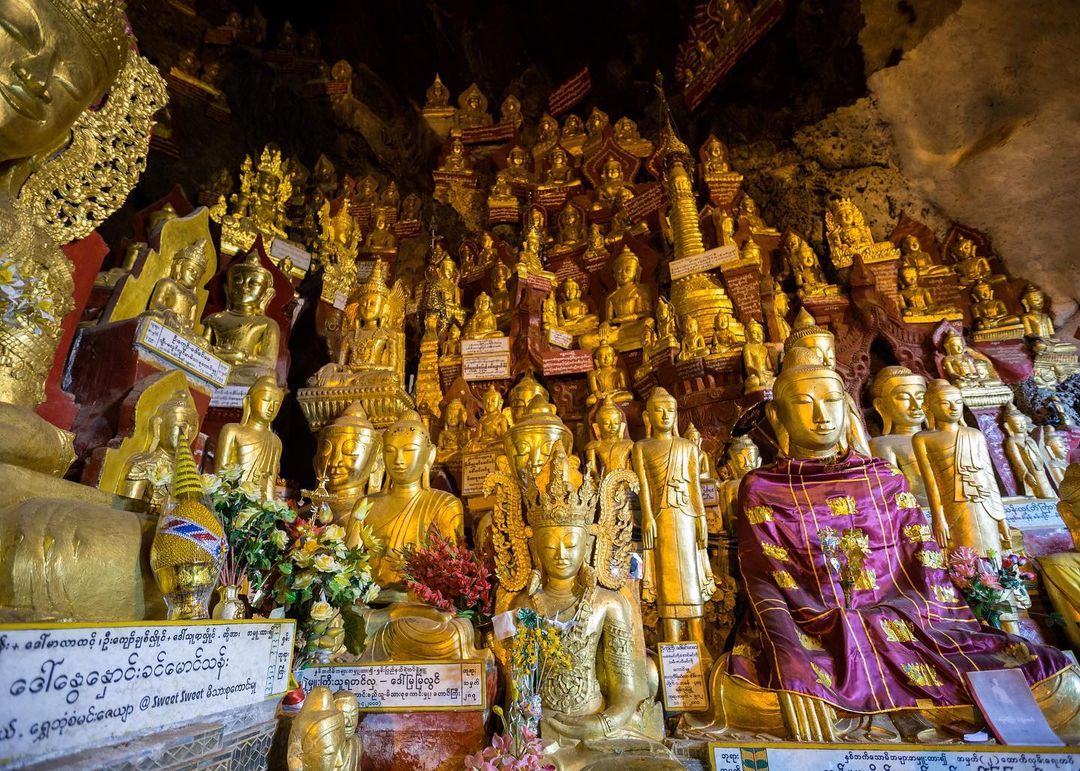 Chùa hang Pindaya, nơi lưu giữ hơn 8000 bức tượng Phật dát vàng ở Myanmar - iVIVU.com