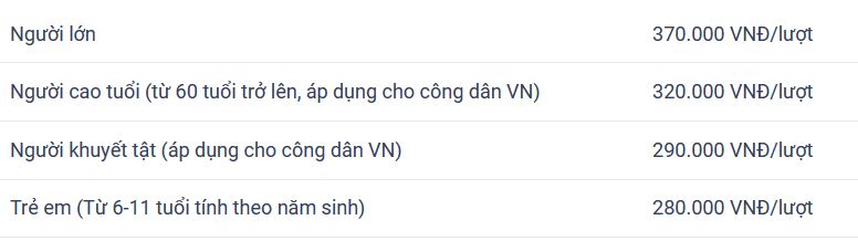 Giá vé tàu cao tốc-Superdong tuyến Trần Đề đi Côn Đảo. Ảnh: vetaucondao.
