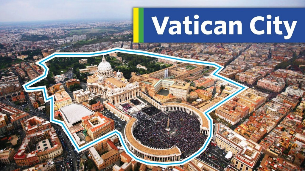 Khu vực toàn thành Vatican nhìn từ trên cao.