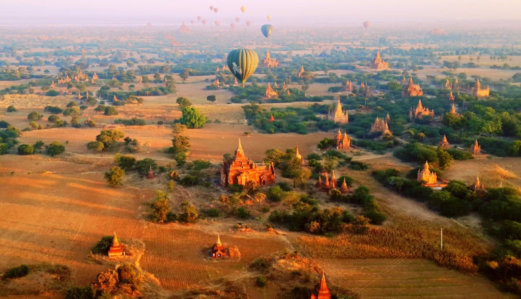 Vẻ đẹp Bagan từ trên cao