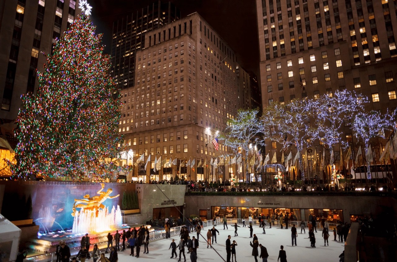 Mùa Giáng Sinh ở thành phố New York, Mỹ.