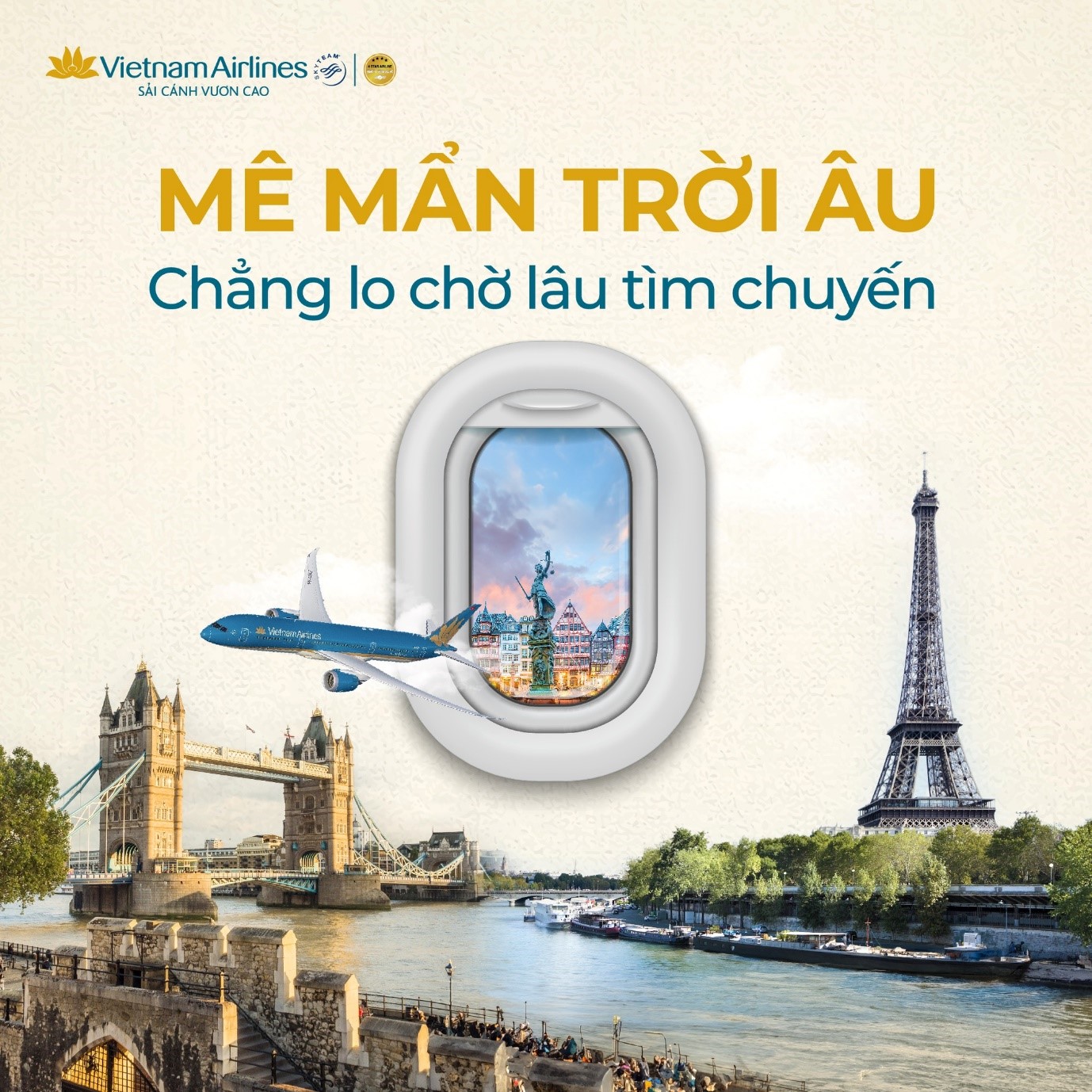 Khám phá trời Âu cùng Vietnam Airlines
