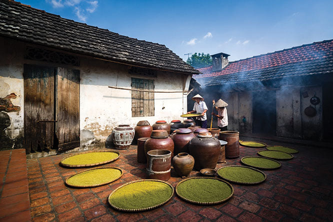 Hoài niệm về làng quê Việt Nam.