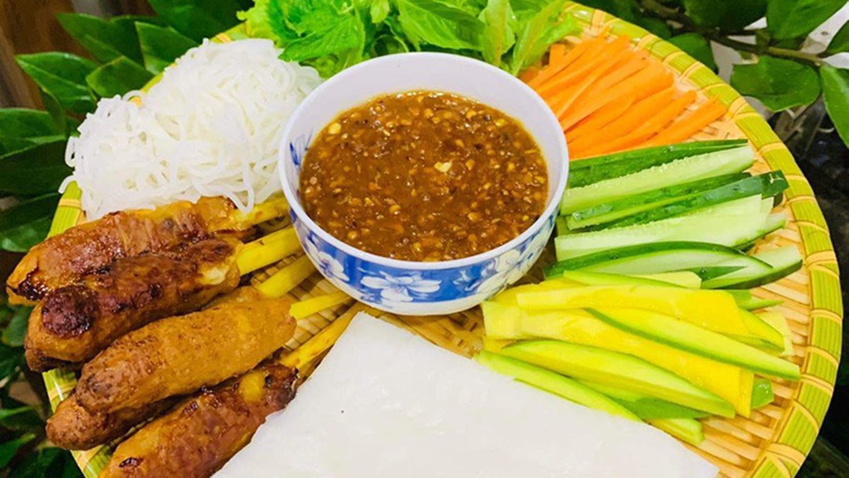 Nem lụi có hương vị hài hòa, đặc trưng