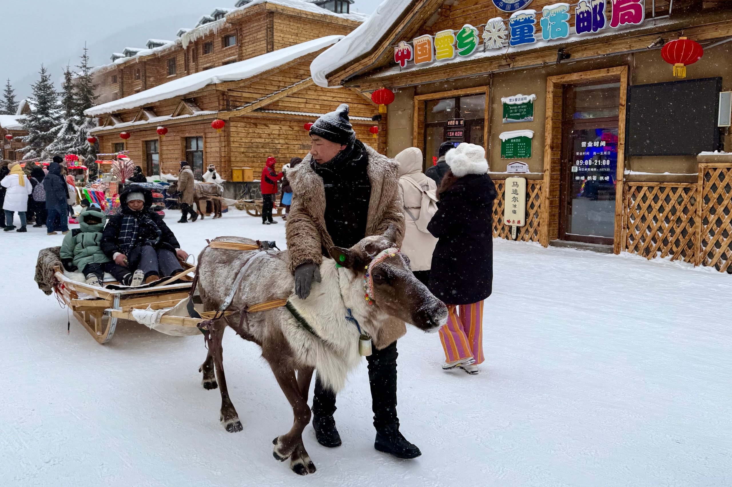 Đi xe trượt tuyết kéo