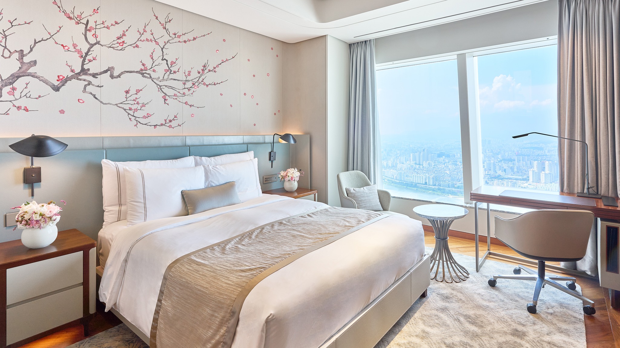 Phòng ngủ có view ngắm thành phố trọn vẹn