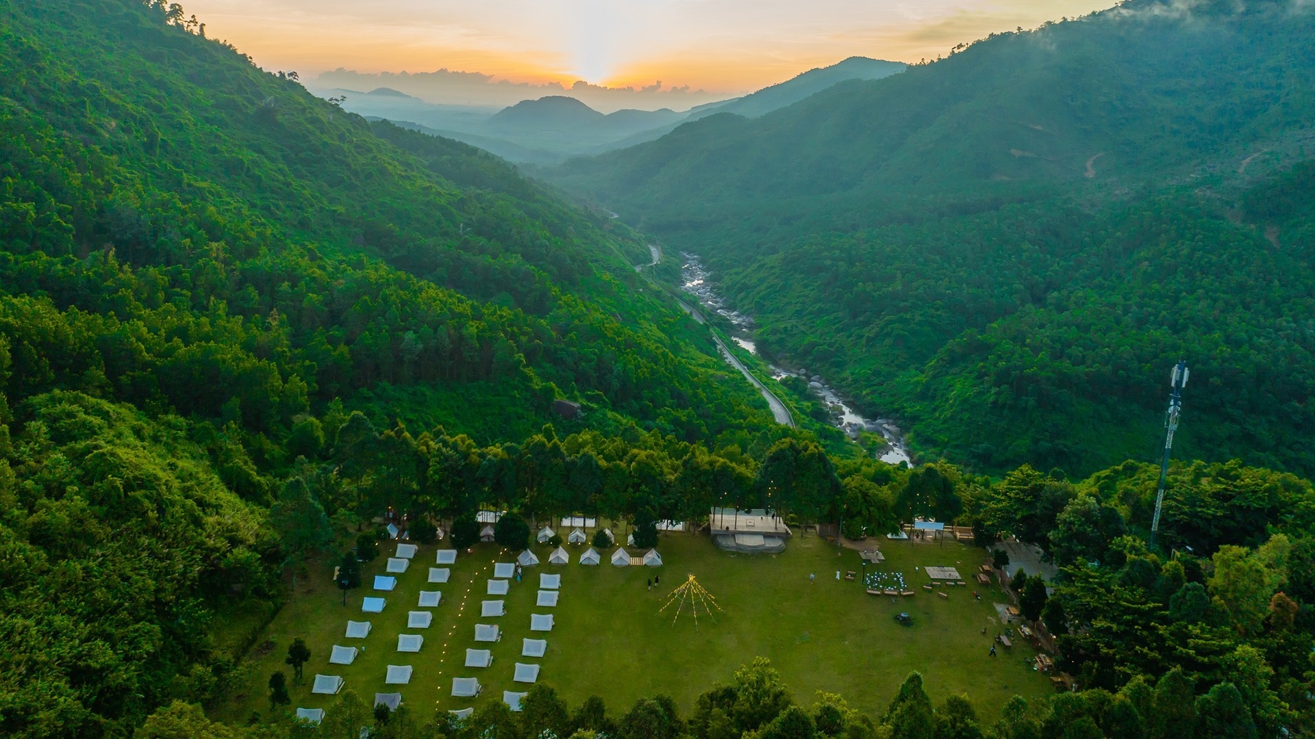 Làng Toom Sara nhìn từ trên cao