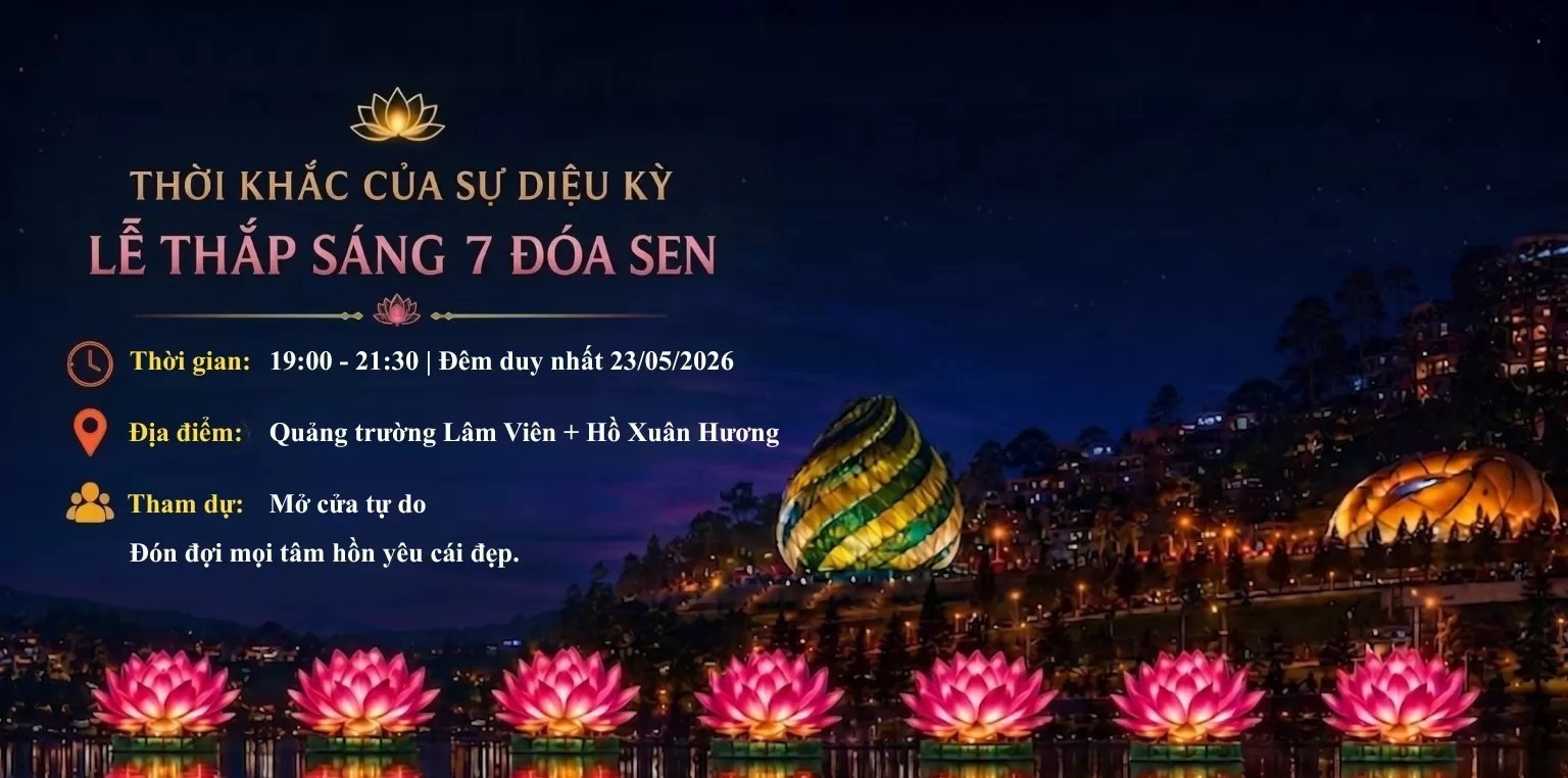 Lễ thắp sáng 7 đóa sen