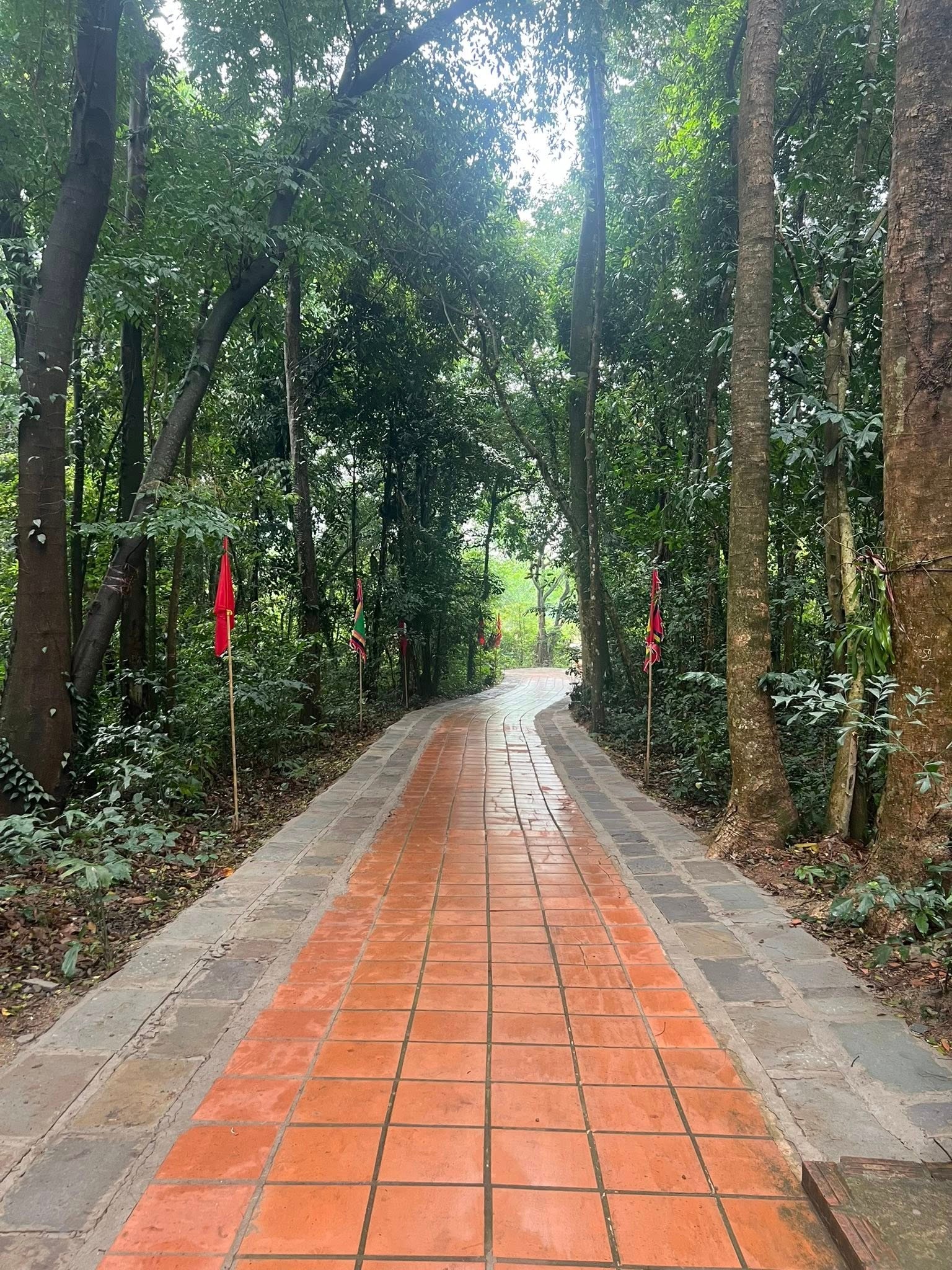 Con đường dẫn lối vào đền thờ