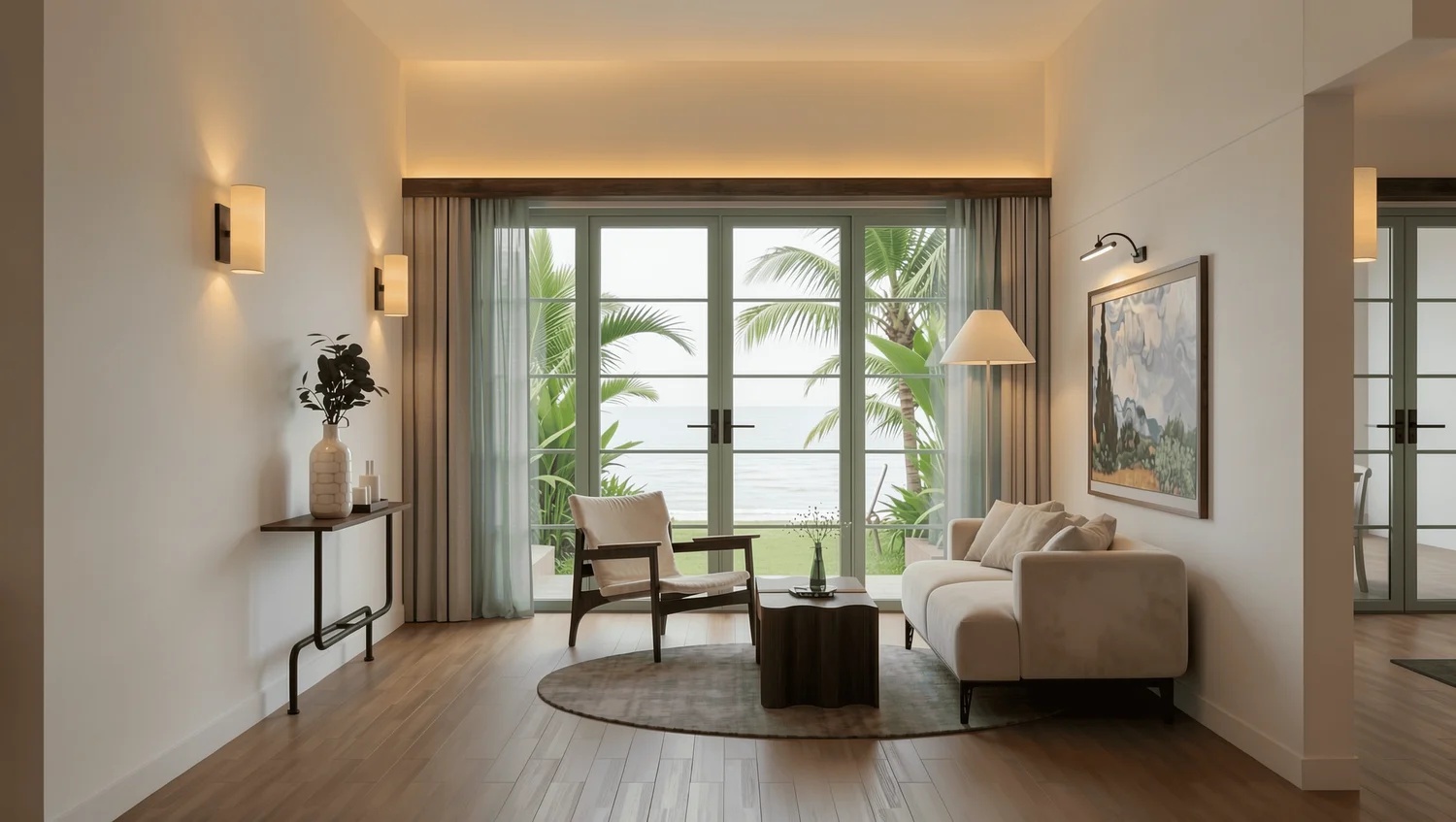 Hạng phòng có khoảng vườn xanh yên tĩnh.