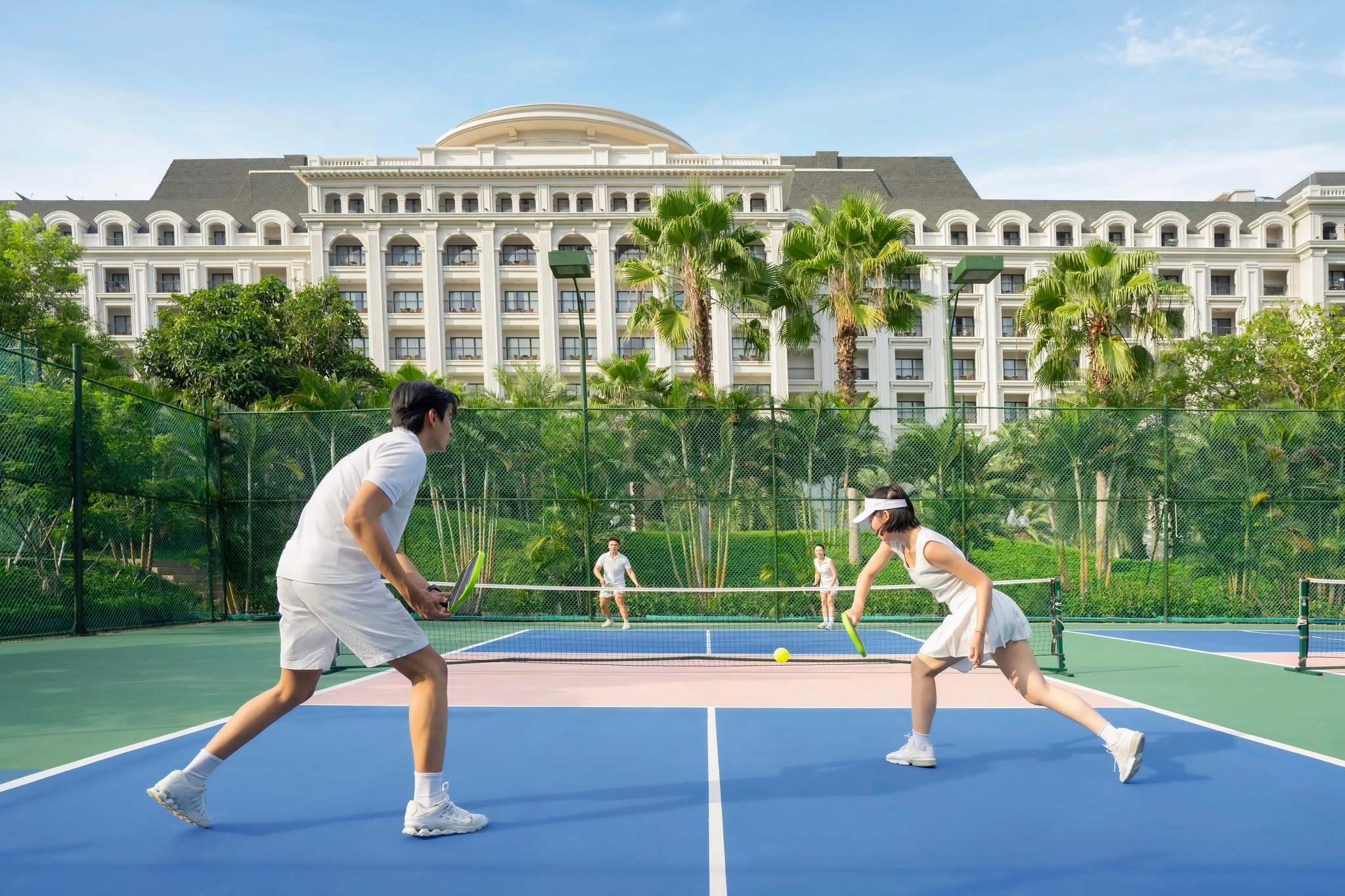 Sân Pickleball tại khu nghỉ