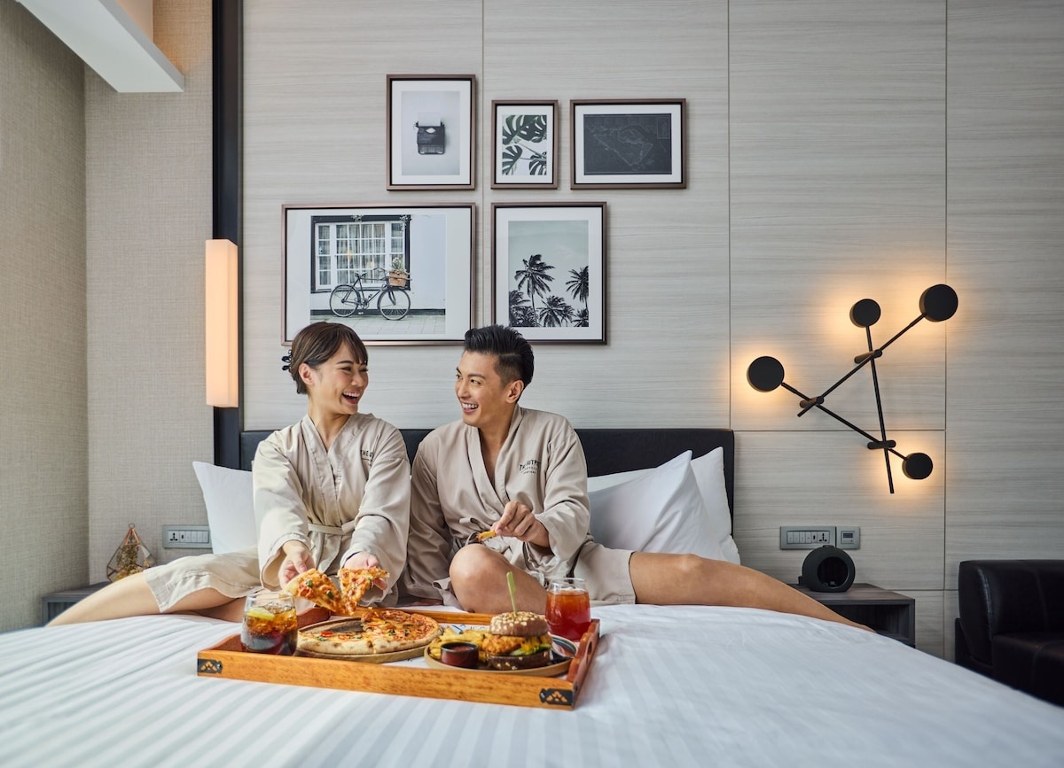 Các phòng nghỉ được thiết kế theo phong cách tối giản, hiện đại.